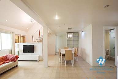 Cosy duplex apartment, big size with 5 bedroom for rent in Ciputra, Tay Ho district, Ha Noi